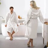 Moodit Badjas Reese Wit M Unisex - Katoen/Polyester