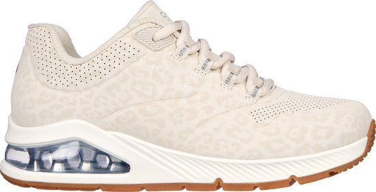 Skechers Uno 2 - In-Kat-Neato Dames Sneakers - Gebroken Wit - Maat 36