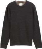 Tom Tailor Pull en tricot en coton - Taille XXXL - Mélange gris noir