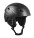 Black Crevice Volwassen skihelm Strep, mat zwart carbon/wit, L