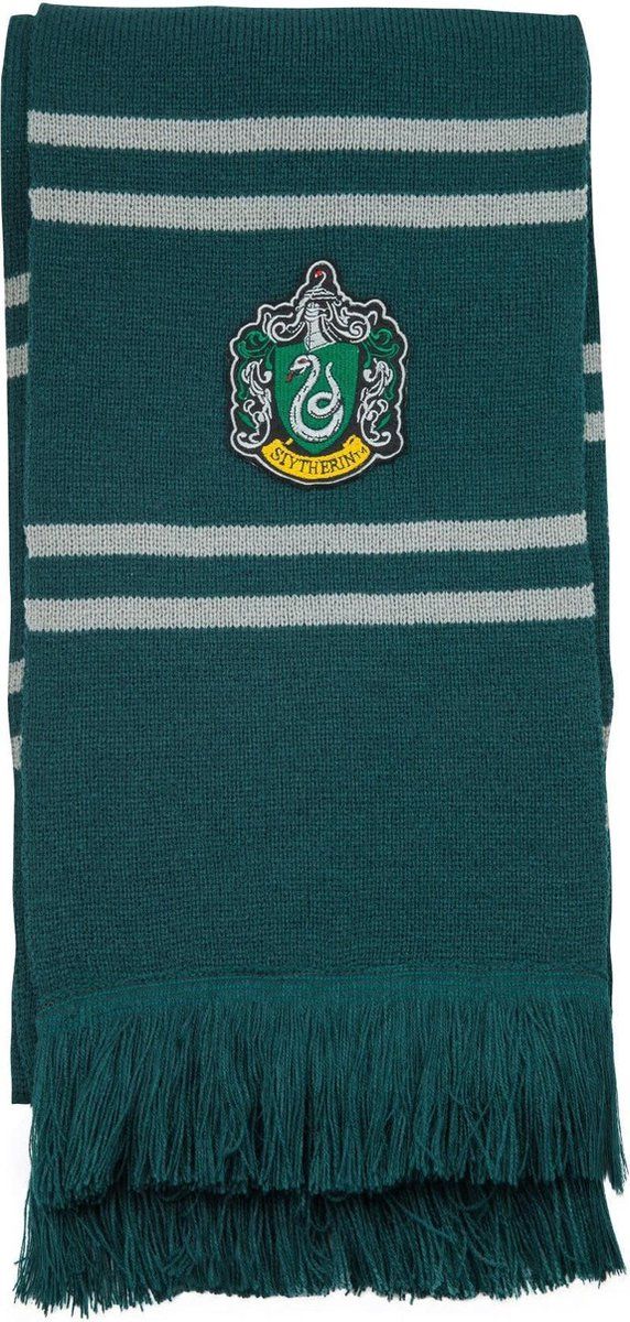 Cinereplicas Harry Potter: Deluxe Slytherin Scarf - Groen - Polyester