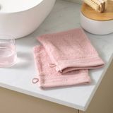 W washand basic lichtroze (set van 2) (15x20 cm)