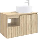 vidaXL - Badkamermeubel Set - 2 Persoons - Sonoma Eiken