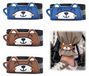 Pinces à pantalon avec tête de chat, 4 pièces, avec fermeture velcro, adaptées au vélo et au jogging