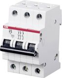 ABB S200 MCB stroomonderbreker type B, 3-polig, 32A 400V, uitschakelvermogen 6 kA System Pro M Compact