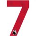 Avery Dennison Flockprinten Premier League 2023 7 Court rouge, blanc