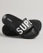 Superdry Core Badslippers Dames Zwart - Wit Maat 38/39
