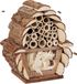 Relaxdays Insectenhotel, Nesthulp Bijen, Gaasvliegen, Hommels, Tuin & Balkon, Bijenhotel HBT 20,5x17,5x11 cm, Natuur