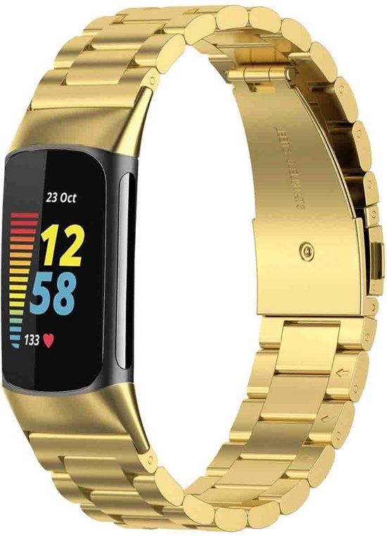 imoshion Stalen bandje voor de Fitbit Charge 5 - Goud