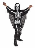 Boland - Kostuum Scary skeleton (7-9 jr) - Kinderen - Skelet - Halloween verkleedkleding - Horror