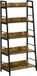 Homcom Boekenplank - Hout - 70x35x149,5cm - Rustiek Bruin