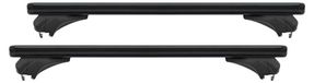 Menabo Sonic Black XL | Coffre de toit pour Mitsubishi - ASX 2010-2013 - Aluminium - Longueur 135 cm - Capacité de charge 75 kg - Set de 2