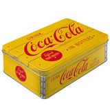 Nostalgic-Art Coca-Cola Retro voorraadblik plat, Logo Yellow, 2,5 l