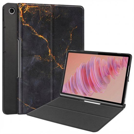 imoshion Design Bookcase voor de Lenovo Tab Plus - Zwart
