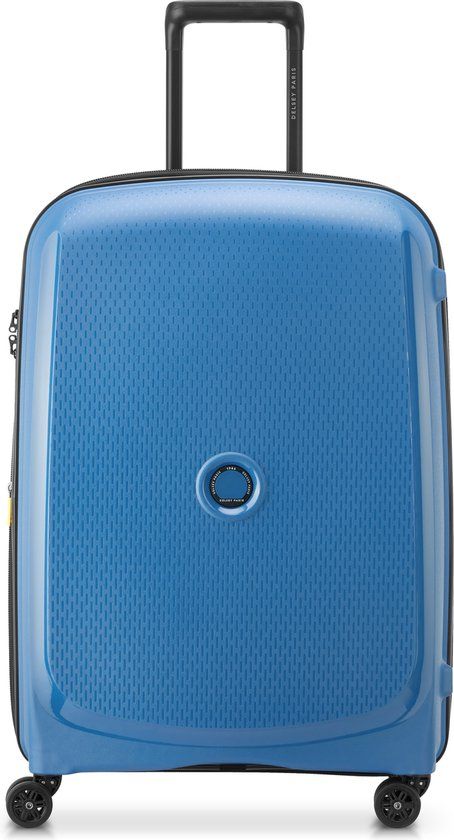 Delsey Belmont Plus Reiskoffer 71 cm Expandable – Gerecycled PP – 87L – 4,3 kg – TSA Slot – SECURITECH® Rits – 4 Dubbele Wielen - Zinc Blue