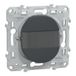 Schneider Electric Ovalis drukknop met etikethouder 10AX antraciet S340266