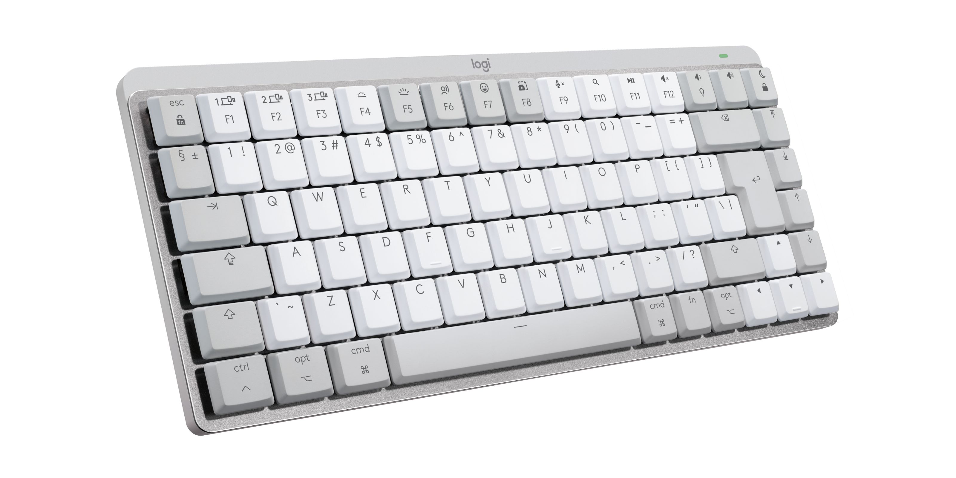 Logitech MX Mechanical Mini for Mac - Bluetooth - QWERTY US International - Grijs, Wit