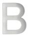 THIRARD 00067549 – letter B roestvrij staal H.76 mm zelfklevend