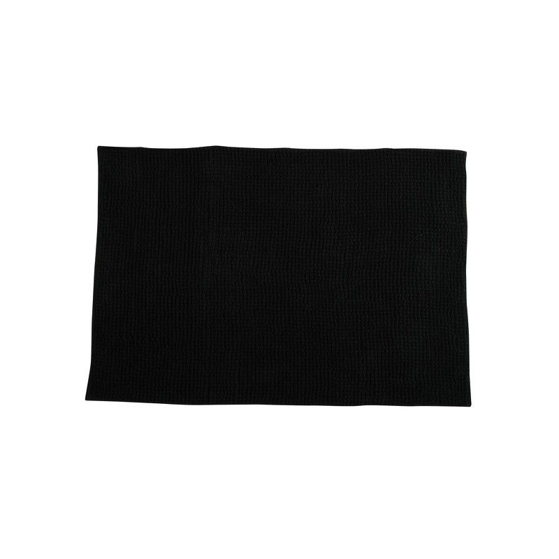 MSV Badmat - 141626 - Zwart - Microvezel - Rechthoek