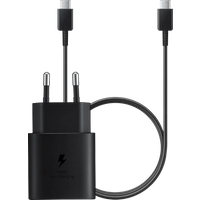 Samsung Super Fast Charging Charger 25W + USB C Cable 1m Black
