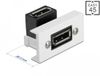 Delock Easy 45 DisplayPort Module angled 90° 22.5 x 45 mm Black