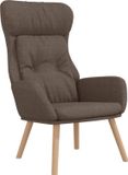 vidaXL Fauteuil tissu taupe