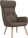 vidaXL Relaxstoel stof taupe