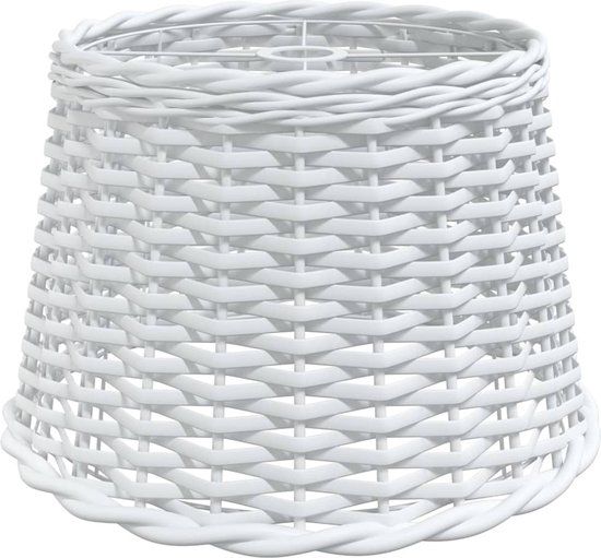 vidaXL Lampenkap Ø40x26 cm wicker wit