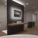 AURLANE Miroir salle de bain LED rectangulaire auto-éclairant 80x70cm - Ulysse LED 80