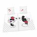 HERDING Mickey & Minnie Mouse Partnerbeddengoed, Disney, 2 x kussensloop ca. 70 x 90 cm, 2 x dekbedovertrek 140 x 200 cm, met soepel lopende ritssluiting, 100% katoen renforcé