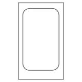 1 stuk bakvorm voor Gn1/4 20 x 28 cm zilver aluminium