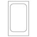 1 stuk bakvorm voor Gn1/4 20 x 28 cm zilver aluminium
