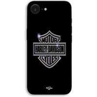Harley Davidson iPhone-hoesje 17e Maniacase, grijs met zwarte voorkant