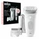 Braun Silk·épil 7 - Epilator met Ladyshave opzetstuk - type 7-441 - Wit/Zilver