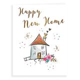 Piccadilly Greetings Koko Designs K70041 Luxe Mooie Hedendaagse Gelukkige Nieuwe Homekaart, Wit - 8 x 6 inch