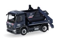 Herpa Mercedes-Benz Actros S vrachtwagen met afneembare arm AK12 "ALBA", miniatuur op schaal 1:87, verzamelstuk, Made in Germany, kunststof