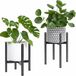 Ibenzoa® Support de plantes métallique réglable pour intérieur et extérieur, 25-36 cm, design élégant