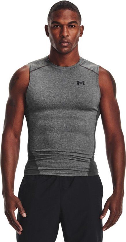 Under Armour HeatGear SL Shirt Heren - Thermoshirt - Grijs - Mannen - XS