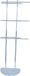 MSV Handdoeken rek badkamer - zilver - chroom metaal - 30 x 104 x 18 cm