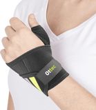 EMO Wraparound Duimbrace en Polsbandage - Zwart Geel - One size