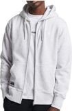 Superdry Code Essential Hooded Sweatshirt met Rits Wit XS