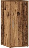 vidaXL Schoenenkast 32x35x70 cm bewerkt hout oud houtkleurig