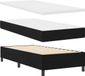 vidaXL Boxspring bed met hoofdeinde Zwart 90 x 200 cm Stof