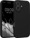 kwmobile coque de téléphone convient pour Apple iPhone 17 - Coque arrière en TPU avec revêtement en silicone - Étui pour smartphone en noir
