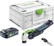 Festool OSC 18 E-Basic oscillateur sans fil 18 V Starlock Max sans balais + 1x batterie 4,0 Ah + Systainer - sans chargeur
