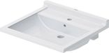 Duravit Starck 3 wastafel 60x54,5cm 1 kraangat met overloop wit