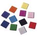 Rayher Acryl mozaïek, transparant 1x1cm, ca. 205 stuks, SB-doos 50g, kleurrijke mix, vierkant, kunststof stenen, kunststof mozaïek doorschijnend, 14540999, kleurrijk