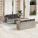 Maison Exclusive - Ensemble de meubles de jardin 7 pièces avec canapé et coussins, gris clair, en polyrotin
