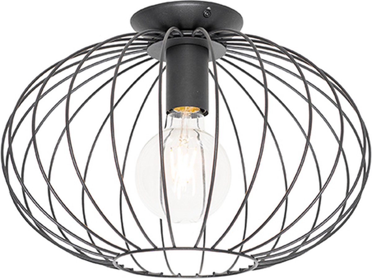 QAZQA Margarita - Design Hanglamp - Ø 36 cm - Zwart