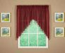 Today's Curtain Emelia Original Voile Swag Paar 38", Bourgondië, 152,4 cm B x 96,5 cm L